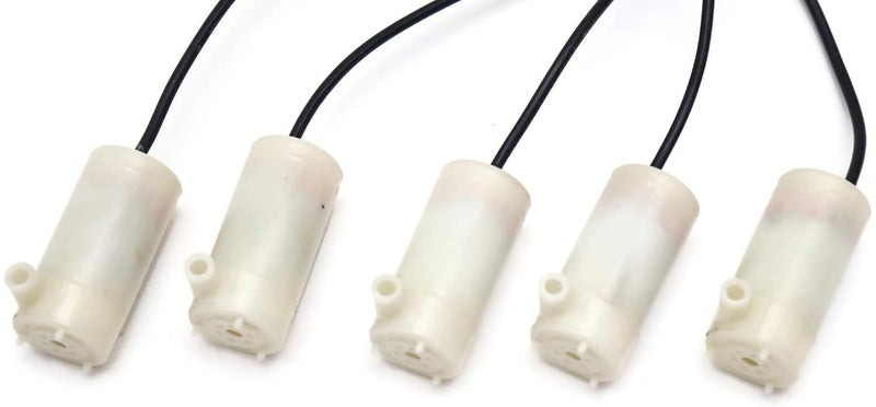 Electronicspices DC 4-12V Micro Submersible WaterProof Mini Water Pump FOR DIY- PACK OF 5 - Image 1