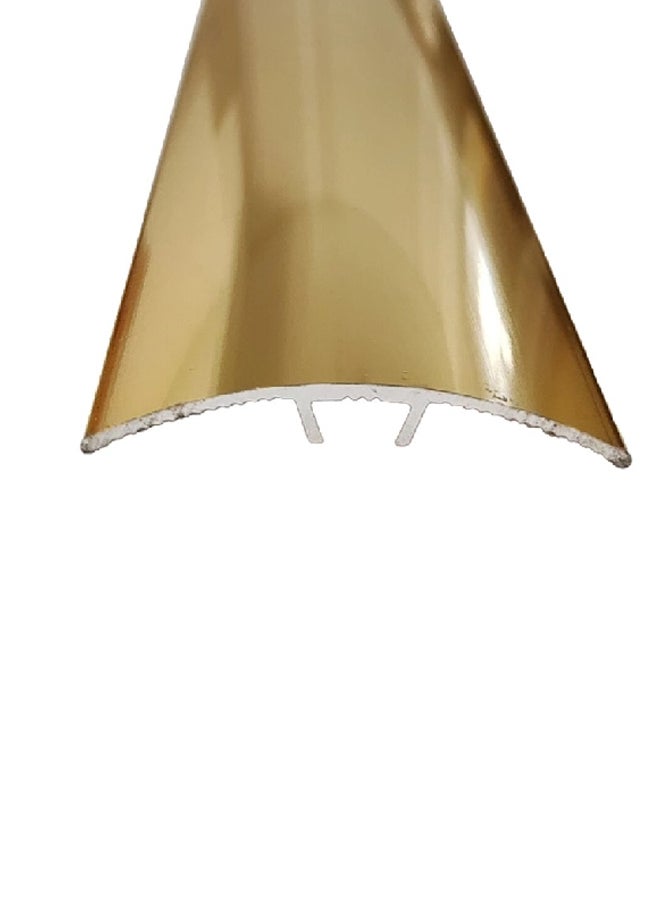 INTCO Premium Interior Decoration Aluminum T-Moulding Profile for Flooring Shiny Gold 0.5 x 4 x 270 cm AL-T-SG 