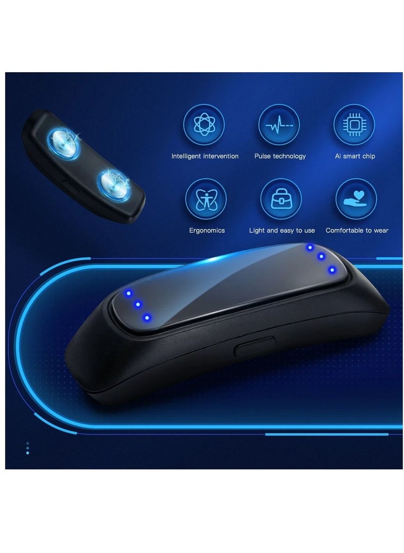 ماركة غير محددة - جهاز SleepPro Smart EMS لمكافحة الشخير ، جهاز EMS ذكي لمكافحة الشخير ، جهاز SleepRex الذكي لمكافحة الشخير ، جهاز EMS ذكي لمكافحة الشخير للنوم المريح (قطعة واحدة وسماعات أذن) - Image 1