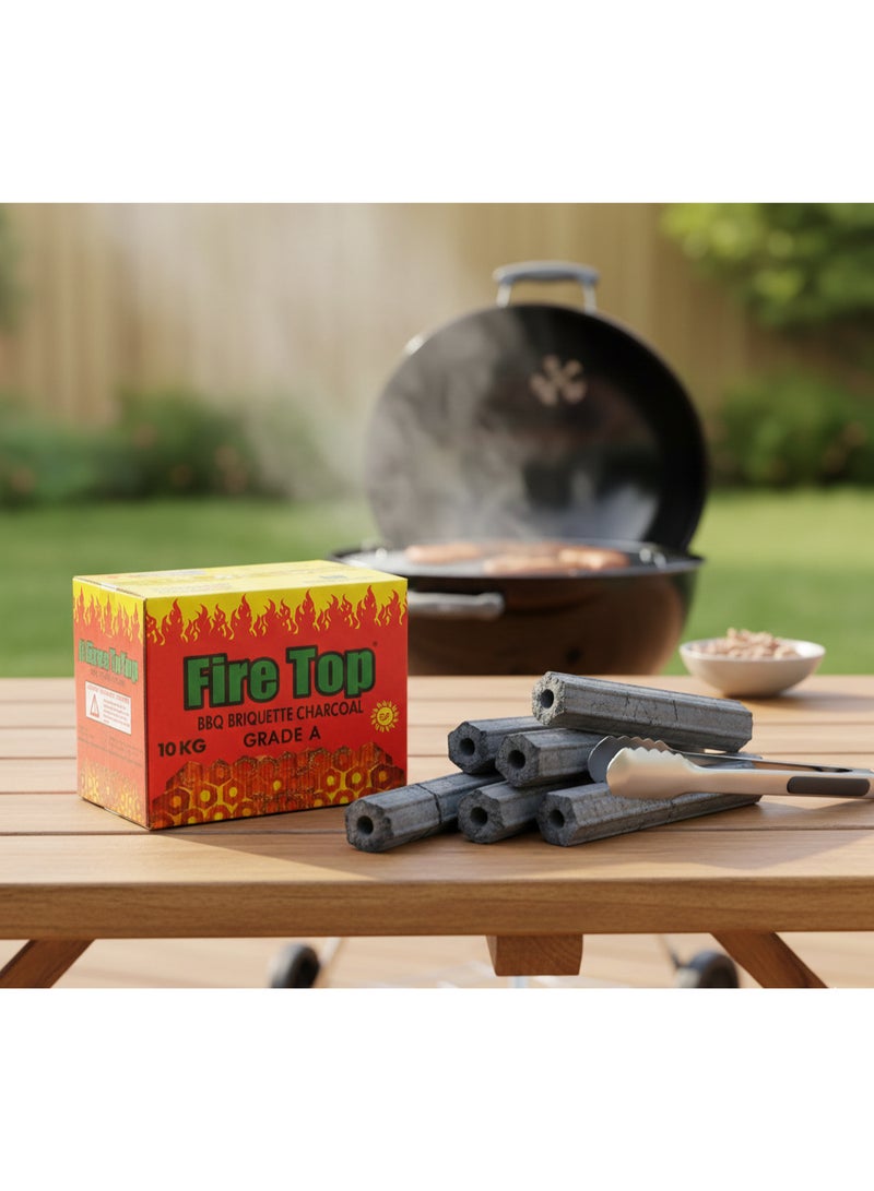 الصقر فحم الشواء من فاير توب، فحم أسود طويل الفتحة، 5 كجم - Image 4