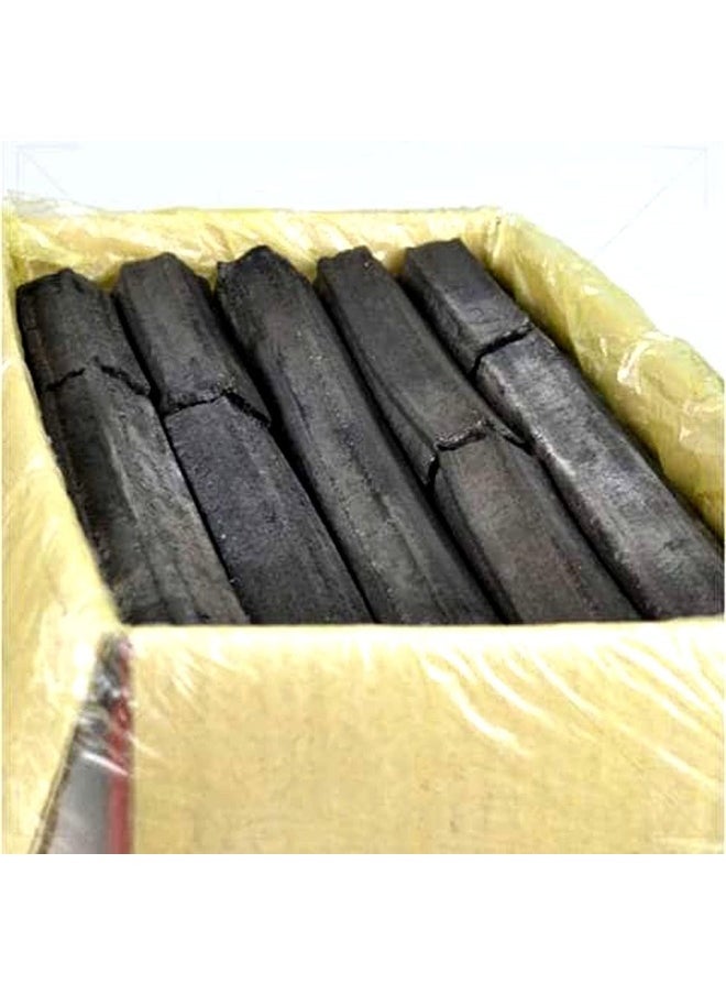 ALSAQER - Fire Top BBQ Charcoal Sticks With Hole-10 KG | Barbeque Hexa Shape Stick Hole Charcoal - Image 1