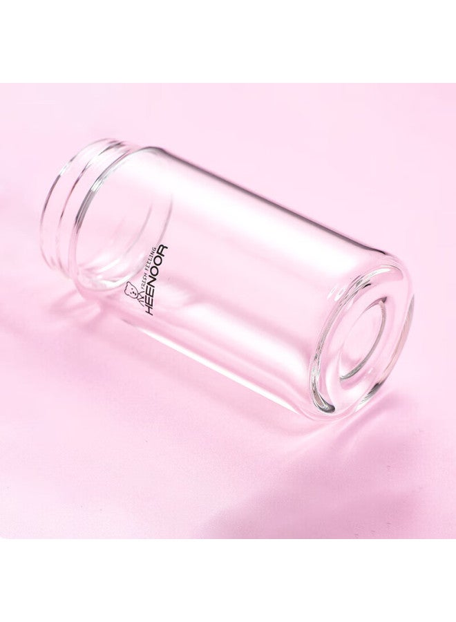 Heenoor Single-layer Glass Cup For Home And Office, Water Cup For Women, Stylish Portable Tea Cup Xn-9056 Red 360ml - Image 3