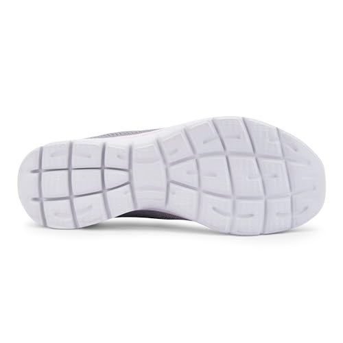 Skechers Womens Summits Charcoal Pink Casual Lace Up Shoes - Image 3