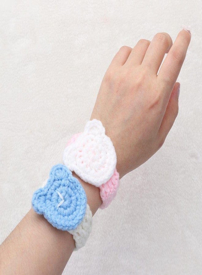 El Regalo 1PC Cute Hand Knitted Unisex Bracelets for Kids/Teens- Unique Adjustable, Soft, Knitted Crochet Bracelets for Babies/Toddlers/Kids/Teens (Blue Watch Band) - Image 3