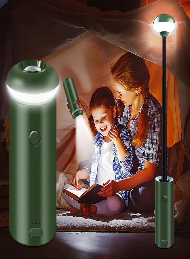 Chsuiwe Telescopic Camping Lights,Collapsible Magnetic Camping Lantern,Dimmable USB Powered Portable Camping Light,2 Lighting Modes Waterproof Flashlights,Outdoor Work Lights for Hiking,Camping,Home - Image 1