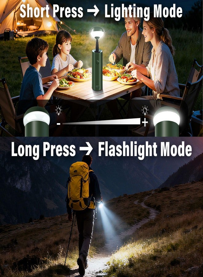 Chsuiwe Telescopic Camping Lights,Collapsible Magnetic Camping Lantern,Dimmable USB Powered Portable Camping Light,2 Lighting Modes Waterproof Flashlights,Outdoor Work Lights for Hiking,Camping,Home - Image 2