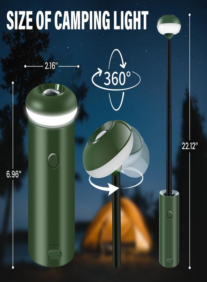 Chsuiwe Telescopic Camping Lights,Collapsible Magnetic Camping Lantern,Dimmable USB Powered Portable Camping Light,2 Lighting Modes Waterproof Flashlights,Outdoor Work Lights for Hiking,Camping,Home - Image 5