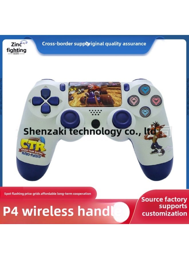Generic - Preferred PS. 4 Game Handle Six Axis Dual Vibration P4 Game Console With Bluetooth Pro Wireless Handle-Product Color:Ancient Wolf - Image 1