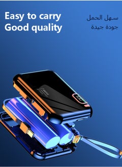 Sumkyle 10000 mAh 22.5W Dual-Wire Fast Charging Portable Mini Power Bank With Type-C And Lightning Output Cables  - Image 3
