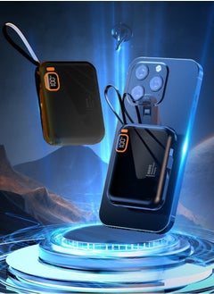 Sumkyle 10000 mAh 22.5W Dual-Wire Fast Charging Portable Mini Power Bank With Type-C And Lightning Output Cables  - Image 5