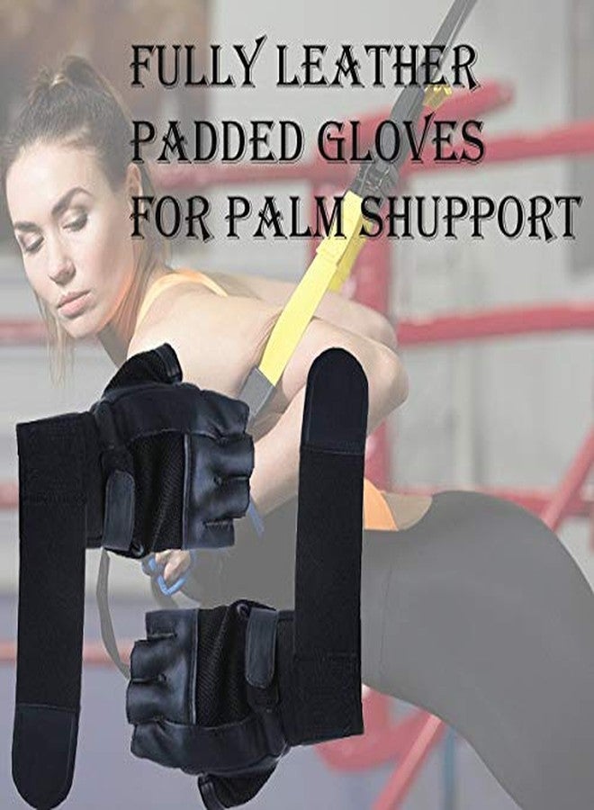 GymWar Workout Gloves with Wrist Support for Workouts, Pull Ups, Cross Training, Weightlifting, Calisthenics, WOD- Leather Padding - Great Hand Grip & No Calluses by War - Image 3