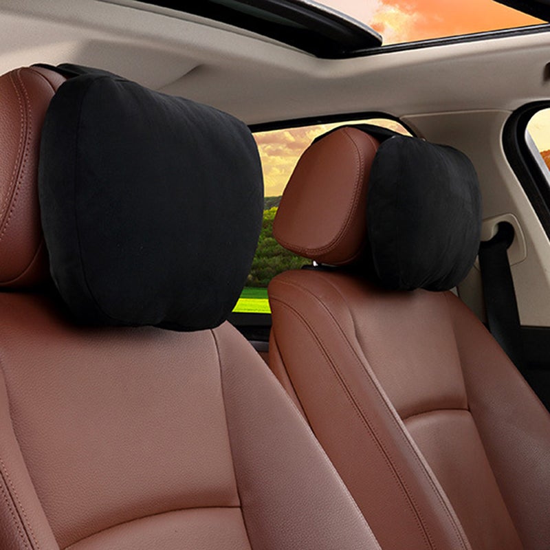 Universal Car Headrest Ultra Car Back Seat Pillow Neck Break Cushion Car Seats Accessories (Black) - Image 2