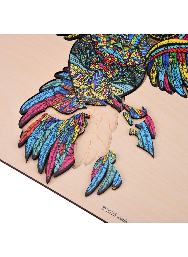 Webby Colourful Jigsaw Puzzle, Beautiful Unique Family Animal Shape Jigsaw Puzzle, Best Gift for Adults and Kids, Owl Shaped Puzzle with Tray (28×24) cm, 100 Pcs - Image 5