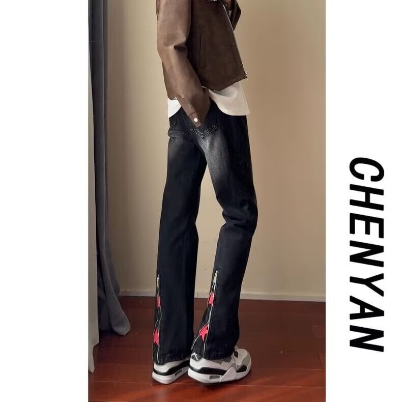 Unisex Casual Daily Denim Jeans - Image 3