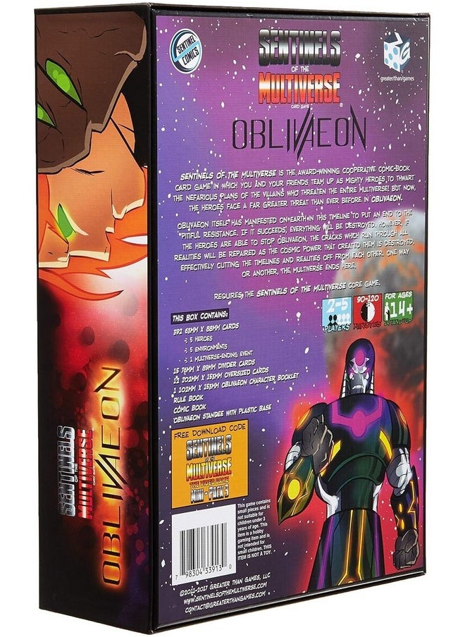 Greater than Games Sentinels Of The Multiverse: Oblivaeon Board Game Red Medium  - Image 3