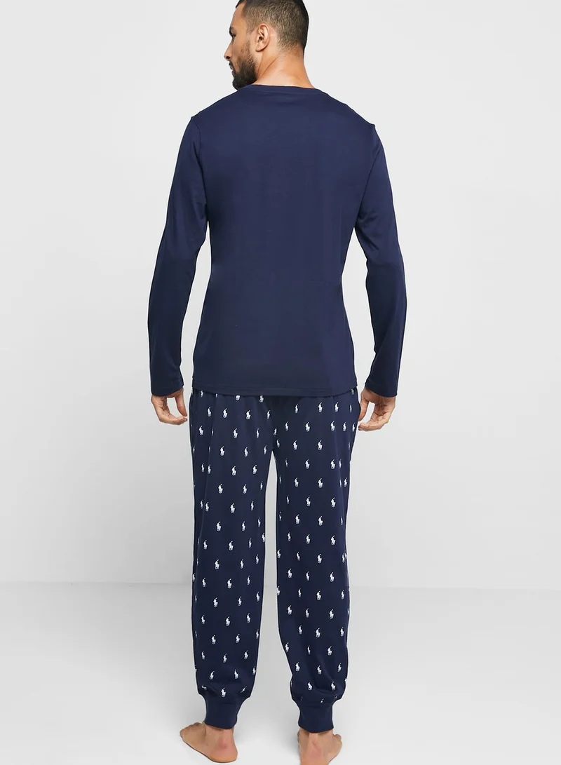 POLO RALPH LAUREN Logo Print Pyjama Set