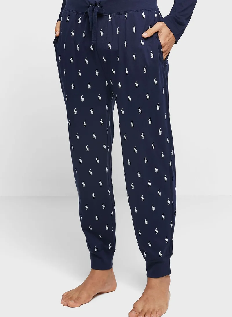 POLO RALPH LAUREN Logo Print Pyjama Set