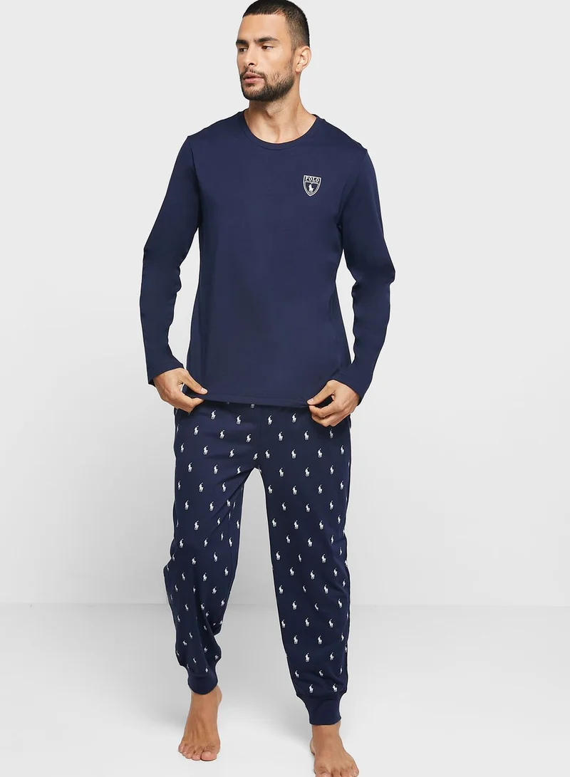 POLO RALPH LAUREN Logo Print Pyjama Set