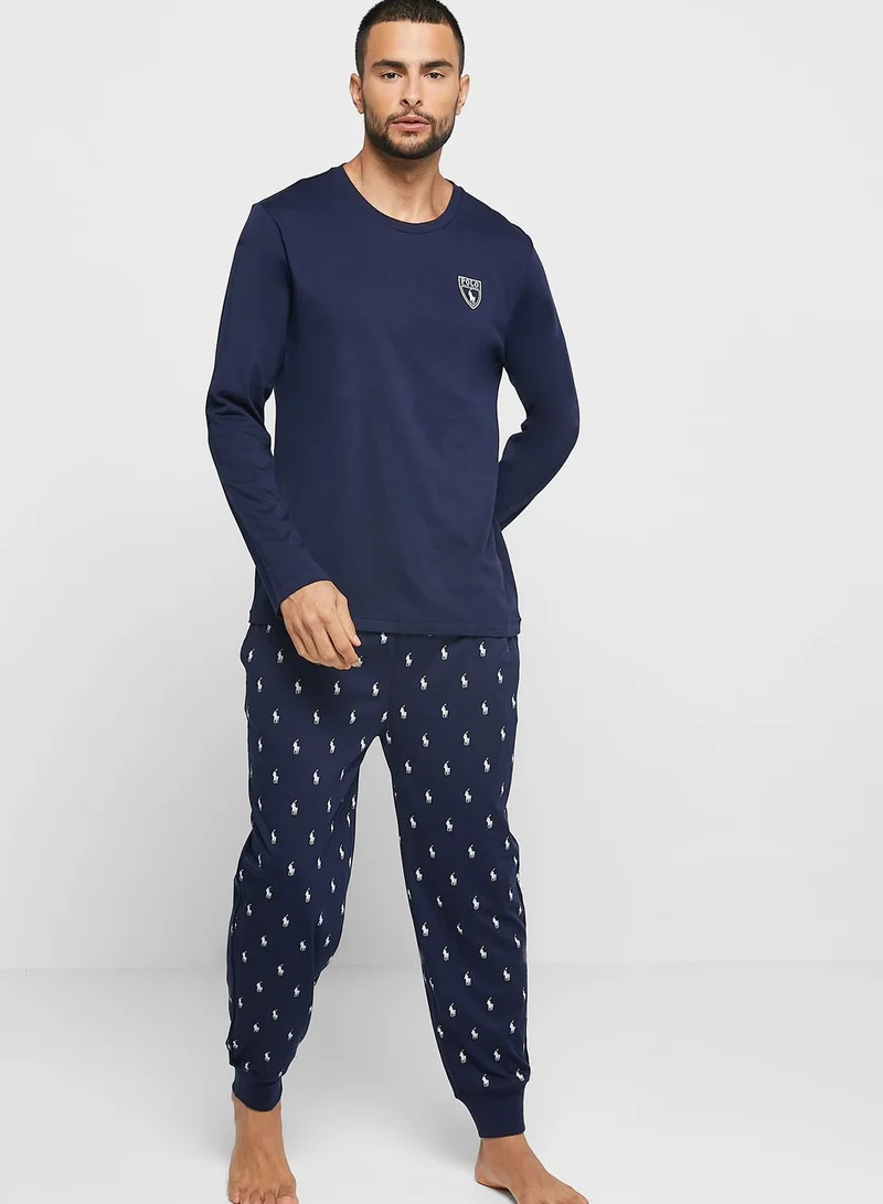 POLO RALPH LAUREN Logo Print Pyjama Set