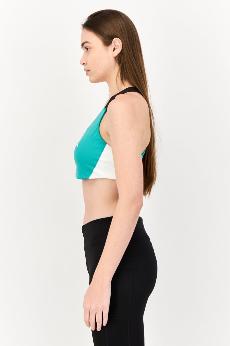 PUMA Women Padded Brand Logo Outdoor Bra, Multicolor - Image 2