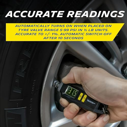 MICHELIN 12290 Digital Tyre Pressure gauge with Key Ring & LED Flash Light - Image 2