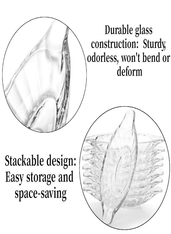 Goaste 8 Pack Banana Split Bowls Set, 8 oz Glass Ice Cream Dishes, Clear Banana Split Boats, Transparent Serving Plates for Fruits, Yogurt, Ice Cream, Brownies, Snack, Salad, Grapes - Image 3