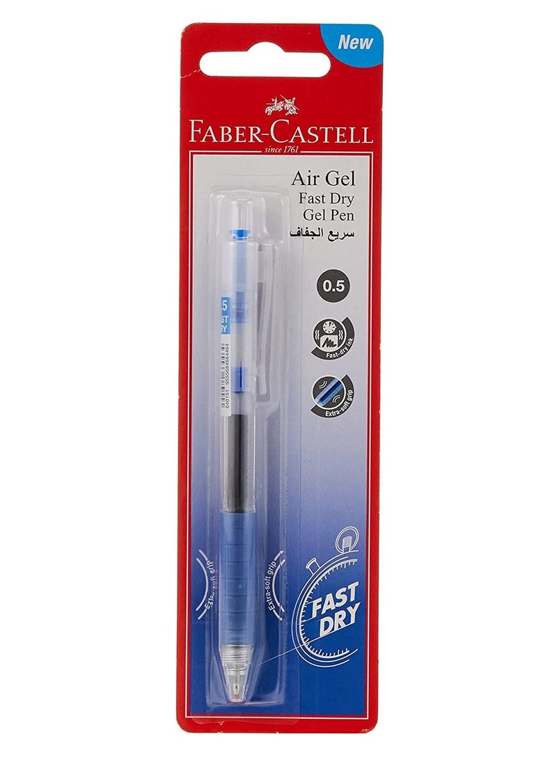 FABER-CASTELL 1-Piece Fast Dry Air Gel Pen Blue Ink