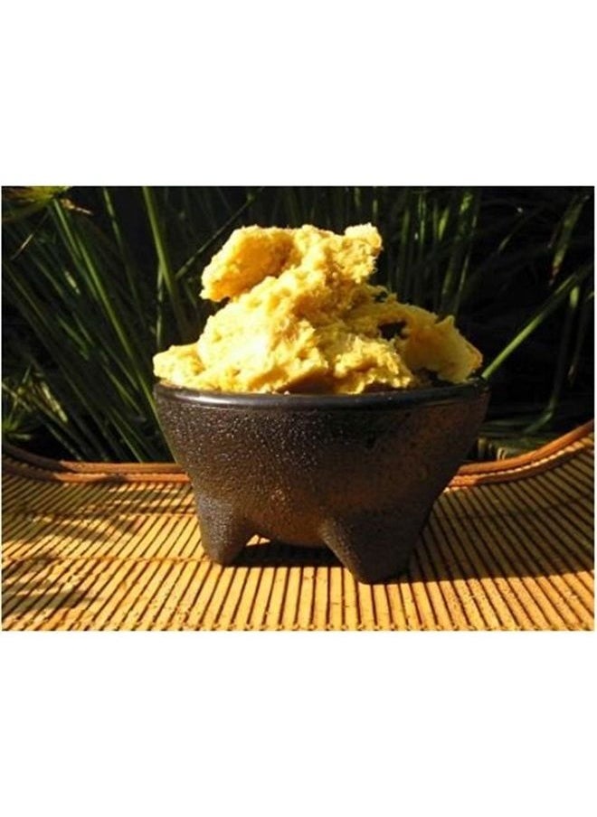 HalalEveryDay - Raw Unrefined Grade A Soft and Smooth Yellow African Shea Butter from Ghana - Amazing quality and consistency - comes in a 16 oz Jar - Total weight approximately 14 oz - Image 1