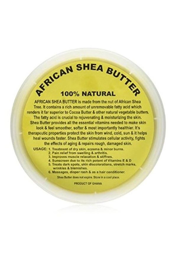 HalalEveryDay Raw Unrefined Grade A Soft and Smooth Yellow African Shea Butter from Ghana - Amazing quality and consistency - comes in a 16 oz Jar - Total weight approximately 14 oz  - Image 1