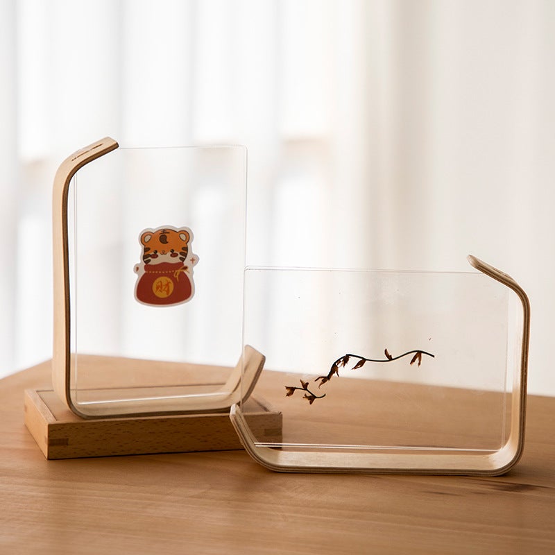 Transparent Double-Sided Acrylic Po Frame Table Personalized Po Frame 6Inch Cute Ins Po Small Ornaments Engraved Logo - Image 4