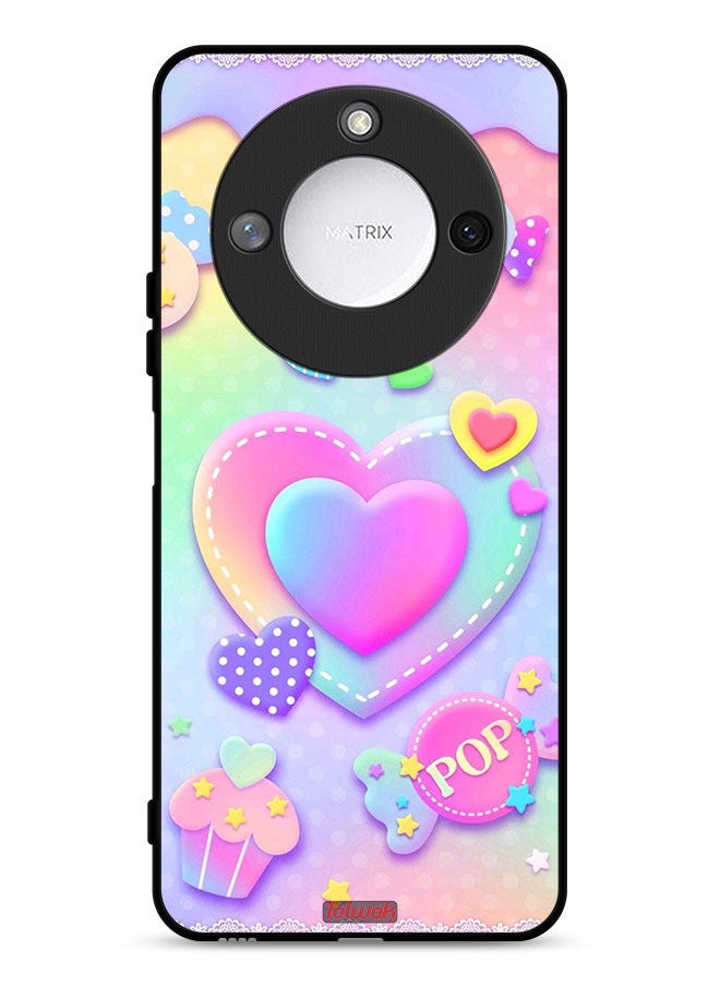 Tolwak Honor X9c Smart 5G Protective Case Cover Pop Hearts Art  - Image 1