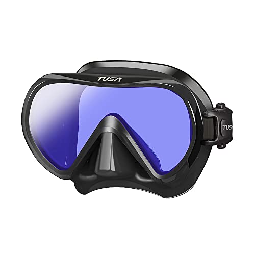 TUSA M-1011S Ino Pro Scuba Diving Mask, Black/Black - Image 1