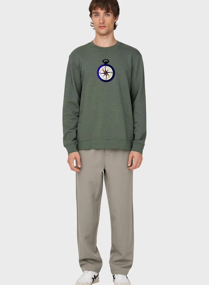 Only & Sons Graphic Sweatshirt