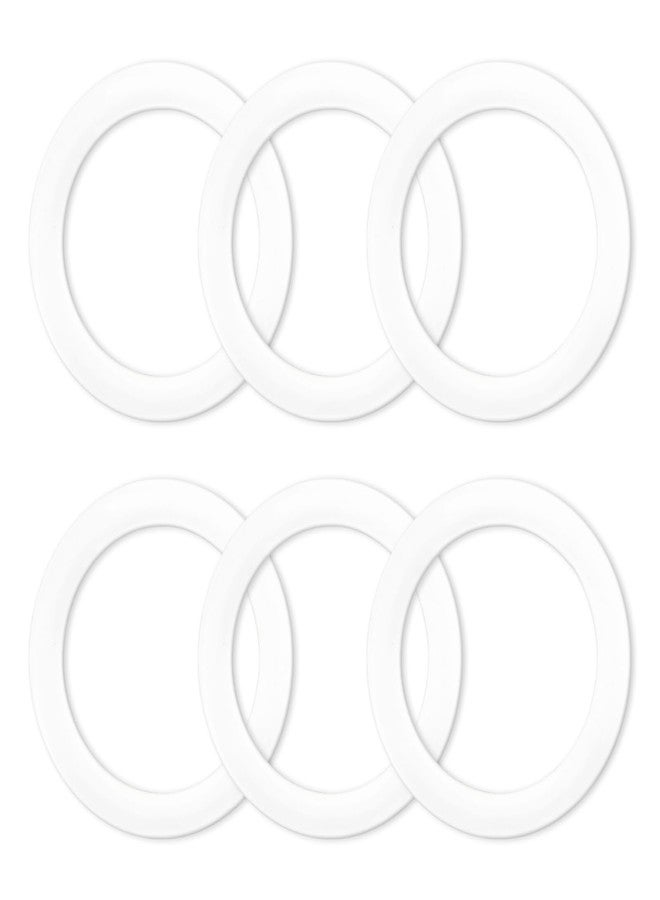 FixlyFido 6 Pcs Gasket Seal Rings for Bialetti Moka Express Dama 6 Cups - Spare Food Grade Silicone Sealing Rings for Aluminium Stovetop Coffee Maker Pots (Better Than Rubber) - Image 1