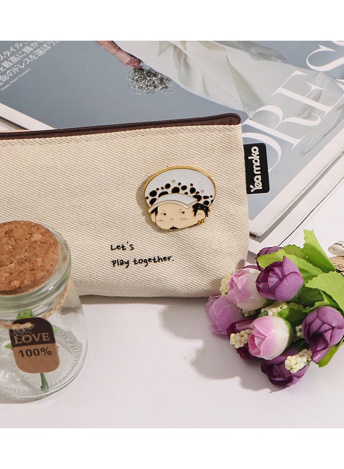 4-Piece/Set Cartoon Badges Brooches Pins Anime Cartoon Luffy Figure Enamel Pin - Image 3