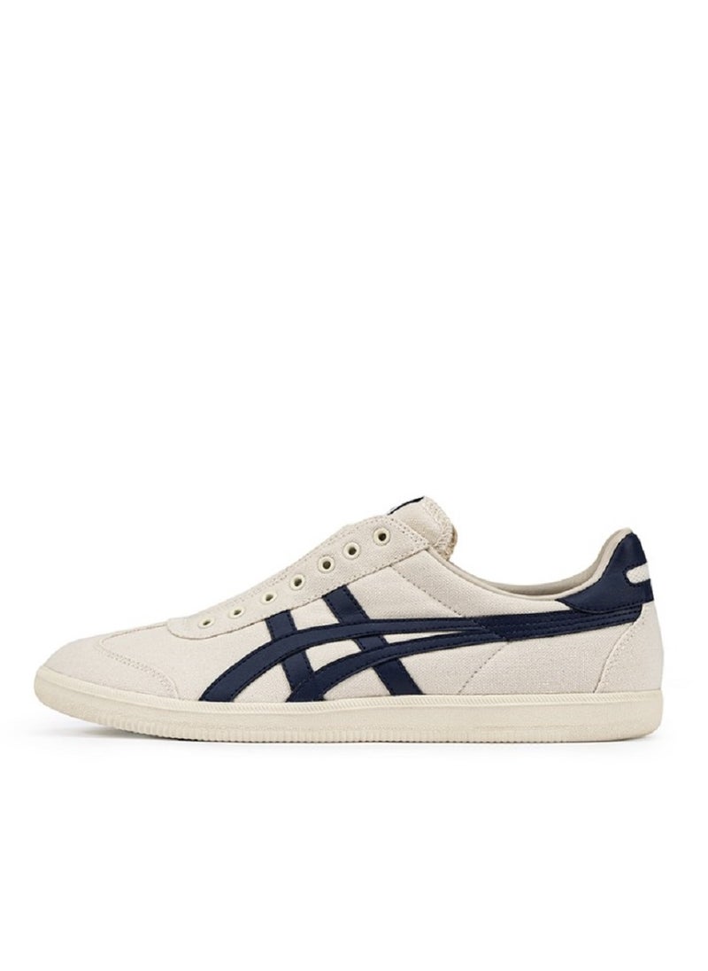 Onitsuka Tiger - Tokuten Slip-on Casual Colorblock Sneakers Beige/Navy Blue - Image 1