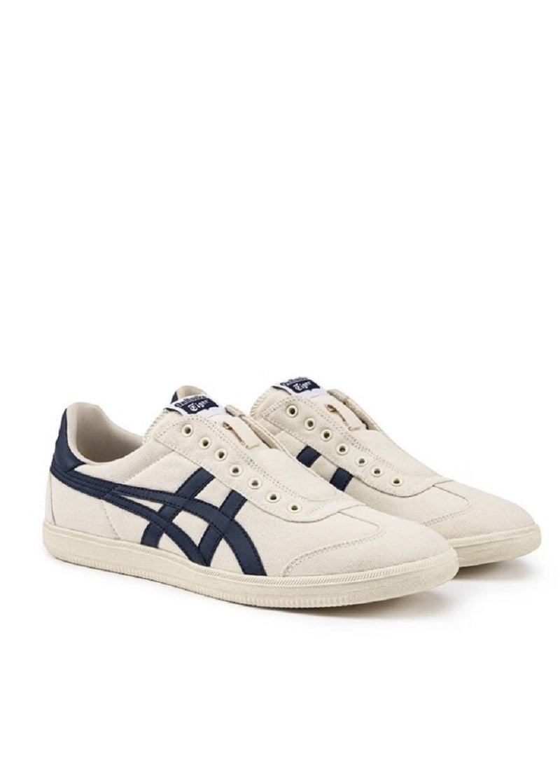 Onitsuka Tiger - Tokuten Slip-on Casual Colorblock Sneakers Beige/Navy Blue - Image 1
