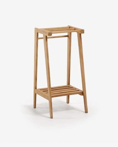 Rosewood Freestanding Wooden Towel Rack for Bathroom Vintage Wood Tier Towel Bar Stand with Bottom Shelf for Towels Washcloths Toiletries Convenient Rack for Drying or Hanging Clothes A27 