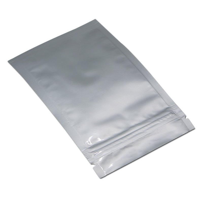 MITOB Flat Mylar Bags Zipper Lock Foil Bag 4 Mil Silver for Zip Food Storage Lock Resealable Aluminum Mylar Pouch Heat Sealable (100  2.4x3.1 inch) - Image 4