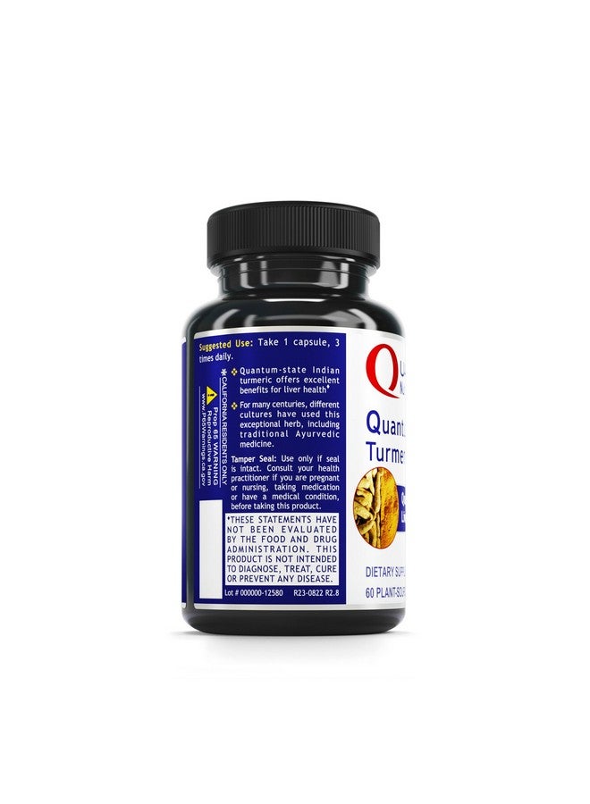 Quantum Nutrition Labs Turmeric - Turmeric Capsules, Turmeric Curcumin Supplement, Liver Support, 500 mg of Curcuma Per Capsule - 60 Vegetarian Capsules - Image 3