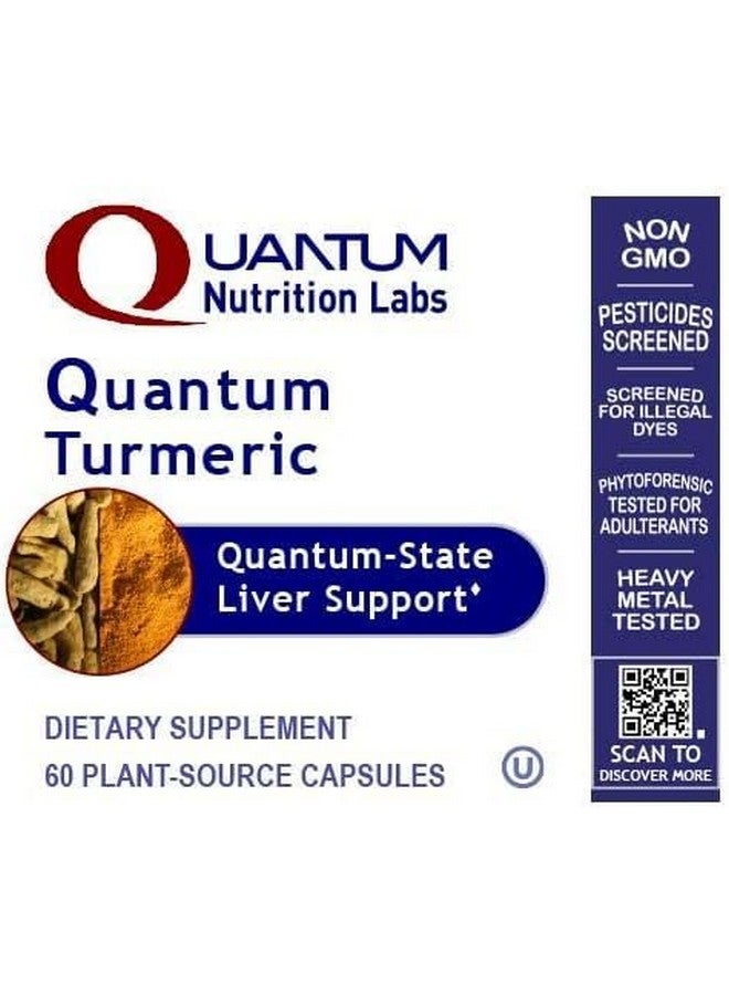 Quantum Nutrition Labs Turmeric - Turmeric Capsules, Turmeric Curcumin Supplement, Liver Support, 500 mg of Curcuma Per Capsule - 60 Vegetarian Capsules - Image 4