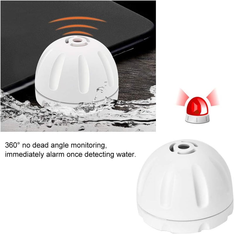 كلاراكو جهاز كشف تسرب المياه، جهاز مراقبة تسرب المياه المنزلي، تصميم مقاوم للماء وعالي الحساسية، مناسب لأسقف المطبخ والأقبية وغرفة الغسيل وما إلى ذلك - Image 2