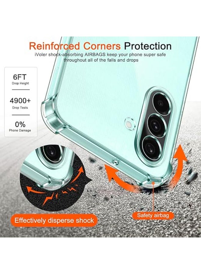 X-Tech Crystal Clear Silicone Case for Samsung Galaxy A26 5G with Shockproof Protective Corners, Slim, Soft, Flexible TPU Scratch Resistant Case – transparent - Image 5