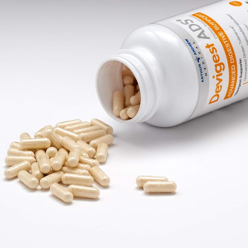 Arthur Andrew Medical  Devigest ADS Advanced Digestive Support Relief for Lactose Intolerance and Casein Sensitivities Vegan NonGMO 180 Capsules - Image 3