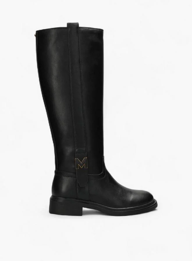 MEXX Solid High Shaft Boots With Zip Closure