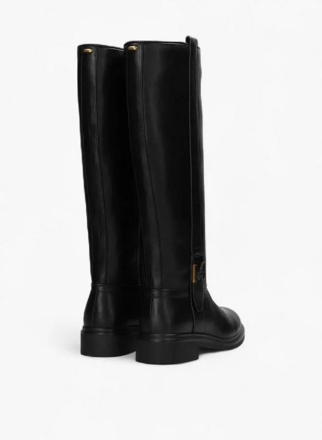 MEXX BROWN Solid High Shaft Boots With Zip Closure for Women | Best Price UAE