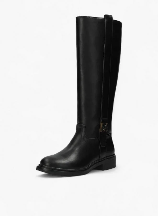 MEXX BROWN Solid High Shaft Boots With Zip Closure for Women | Best Price UAE