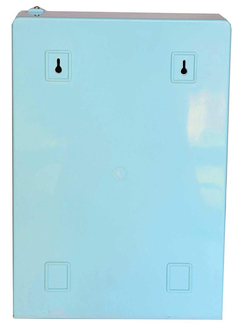 Maskey Size 16 x 12 x 4 Inches Medium Designer Multiuse Virgin Plastic StorageMedicineBathroom Mirror Cabinet with Shelf for Home and Corporate Use Bluey - Image 5