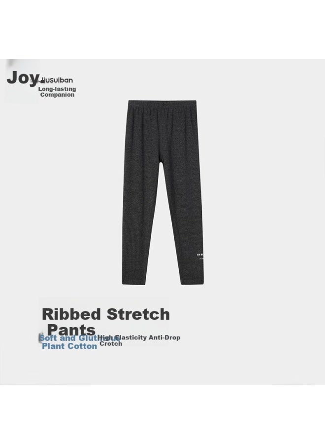 Long time companion Jiusuiban Plant Cotton Children's Thermal Pants Girls Autumn Winter Thin Long Johns Middle And Small Kids School Uniform Leggings Sleepwear Outerwear Pants - Image 2