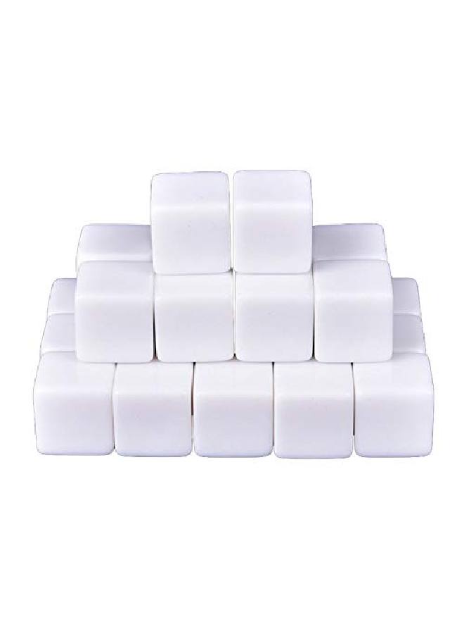 Nakimo 16Mm Blank White Dice Pack Of 50 - Image 3